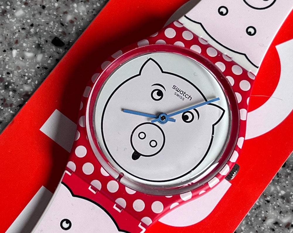 Fabulous PIG New Swatch watch